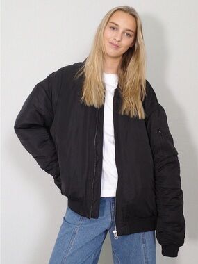 Boii Sandra Black Bomber Jacket One Size